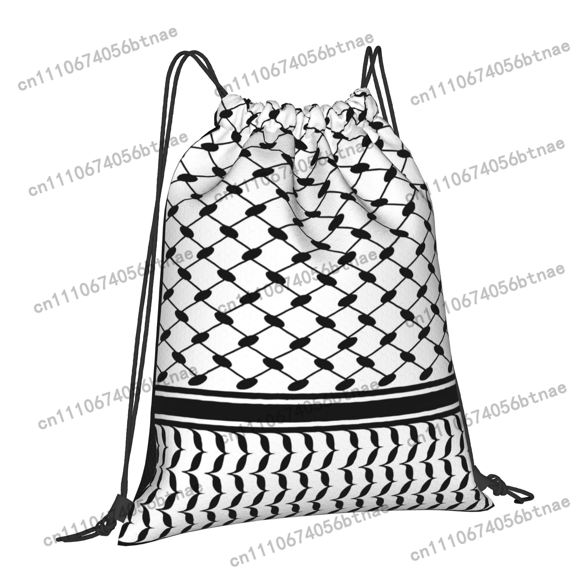 クフィヤ中東柄巾着バッグ軽量ジムアウトドアスポーツフィットネ - Drawstring Gym Bag のレビューと価格