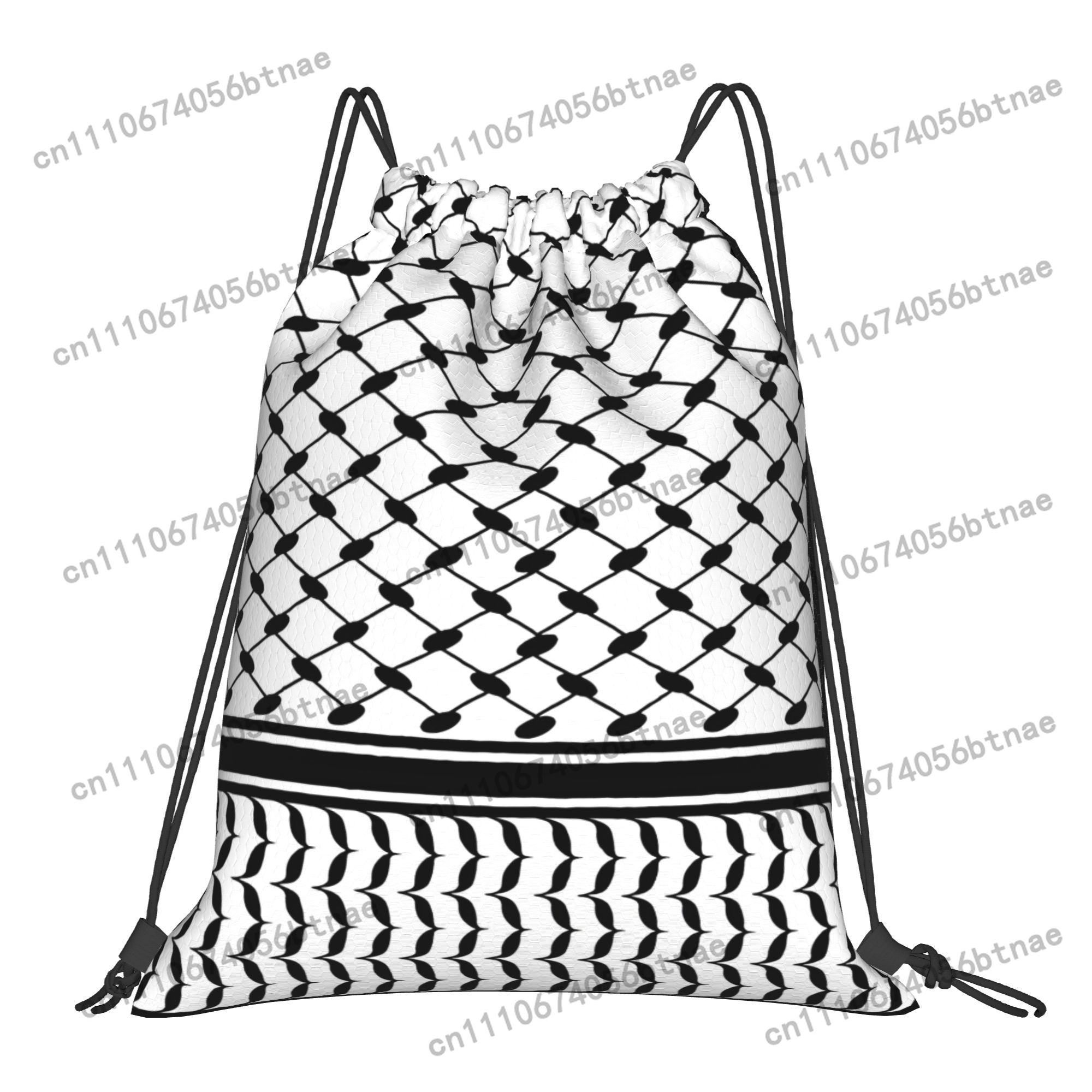 クフィヤ中東柄巾着バッグ軽量ジムアウトドアスポーツフィットネ - Drawstring Gym Bag のレビューと価格
