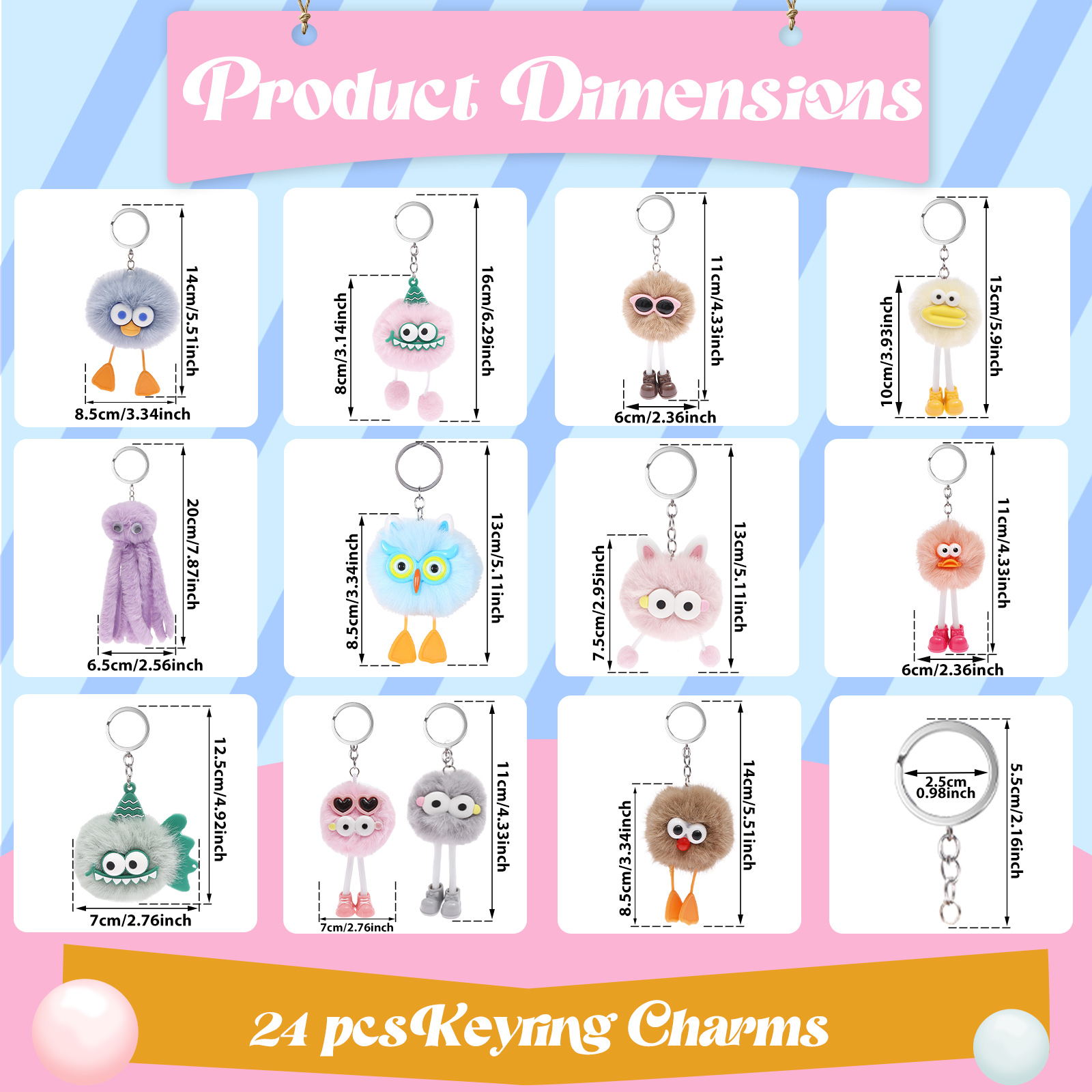 24/28個入りぬいぐるみキーホルダー ミニ動物ぬいぐるみお - Mini Backpack Purse のレビューと価格