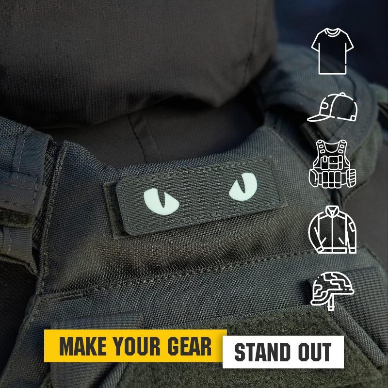 軍事士気向上用刺繍パッチ、キャットアイパッチ、戦術オートバイ - Urban Backpack Tactical のレビューと価格