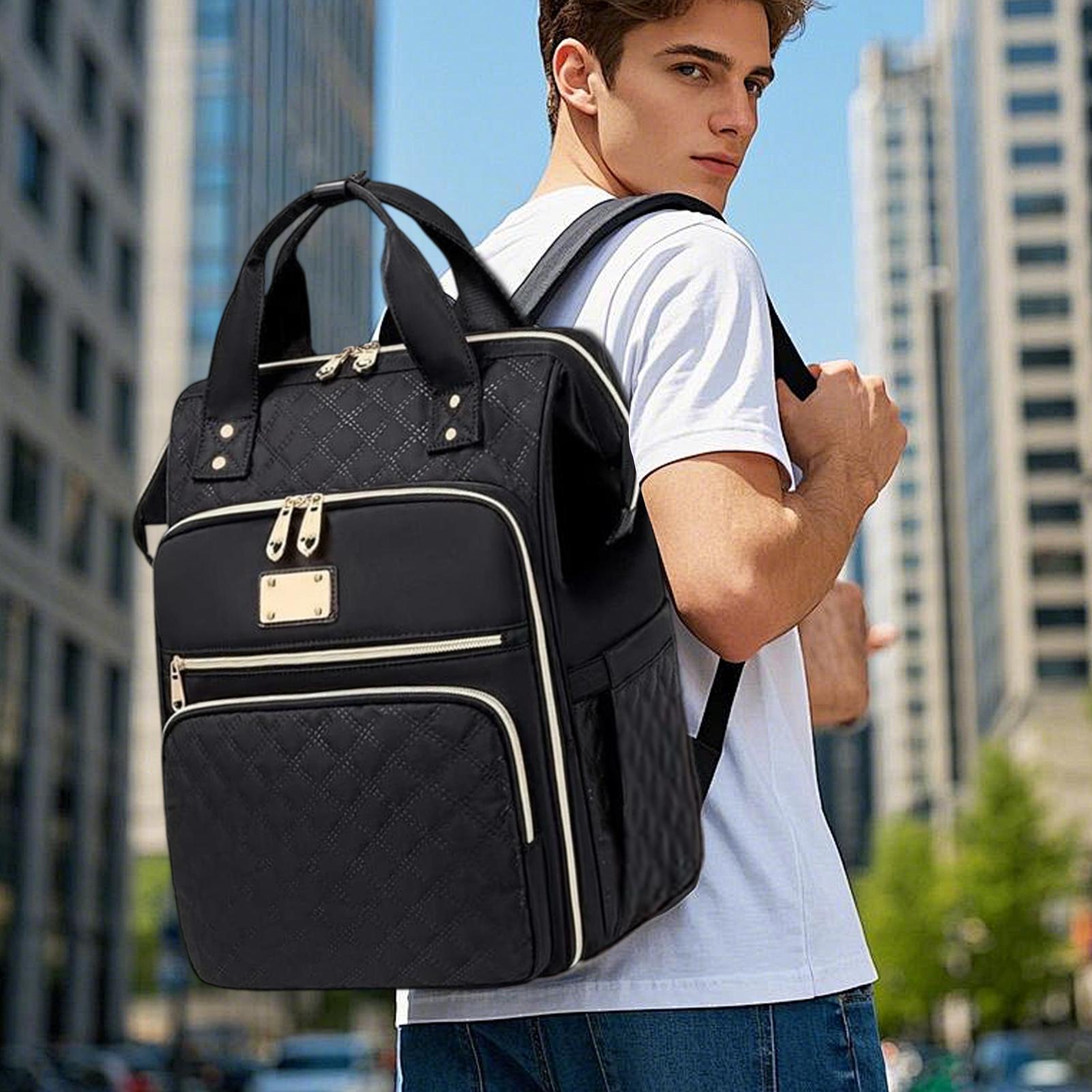 仕事と学校用の2-in-1ランチバックパック、15.6インチ - Laptop Backpack 15.6 のレビューと価格